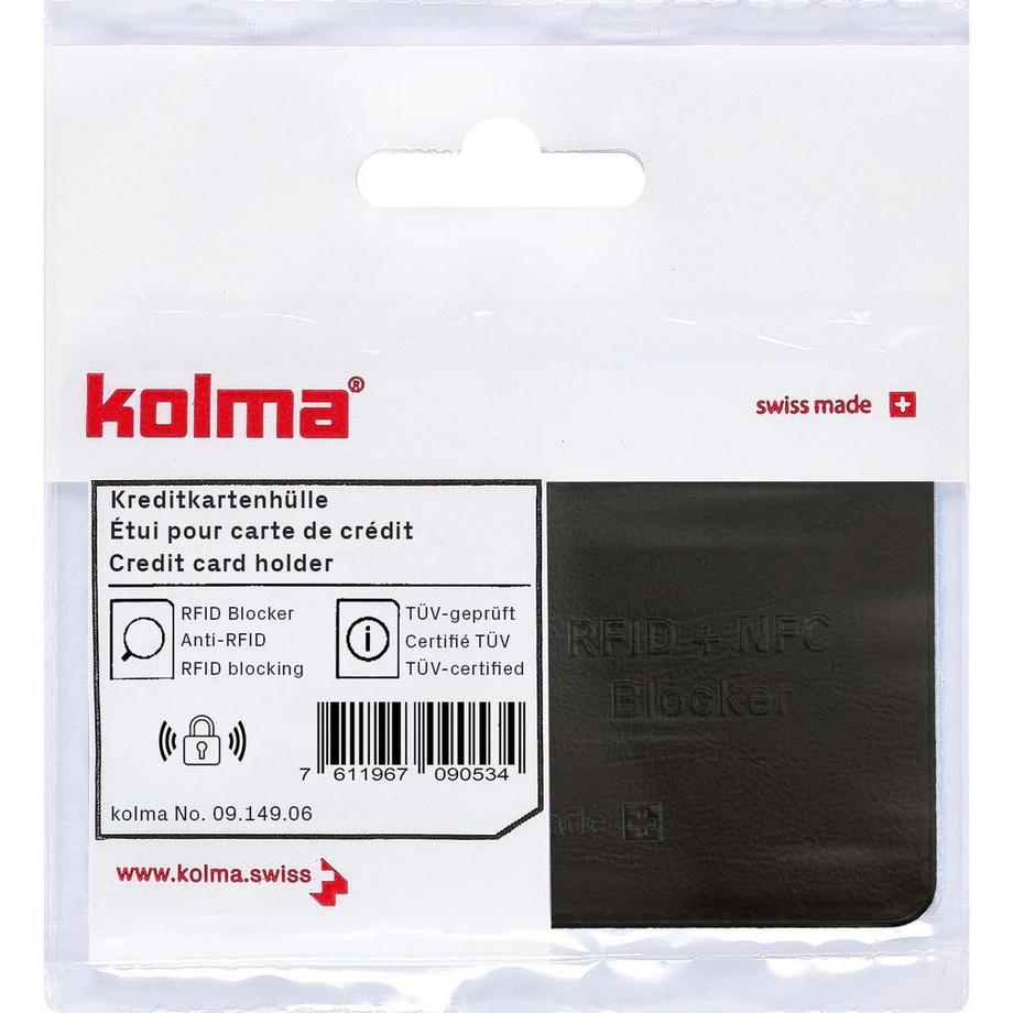 Kolma Étui de carte de crédit avec bloqueur RFID ONE SIZE | MANOR