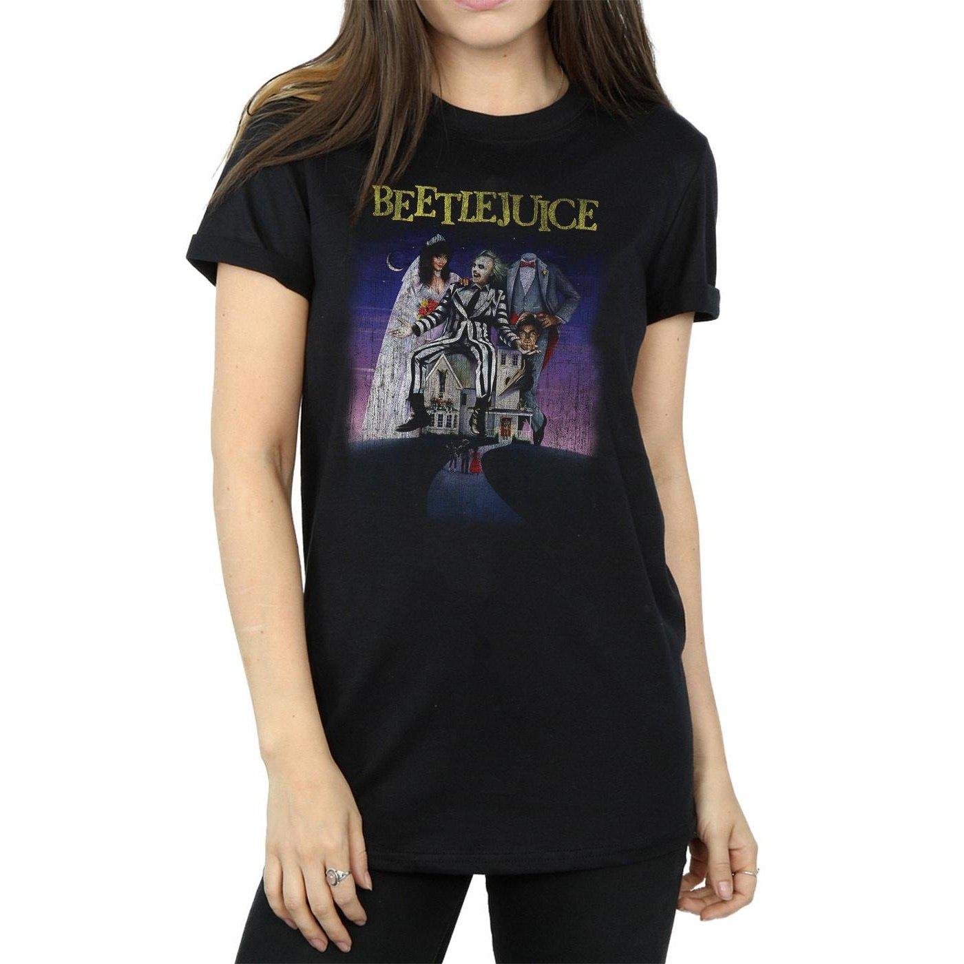 Beetlejuice  Tshirt DISTRESSED POSTER 