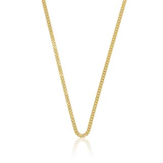 MUAU Schmuck  Collier Panzer Gelbgold 585, 2.1mm, 55cm 