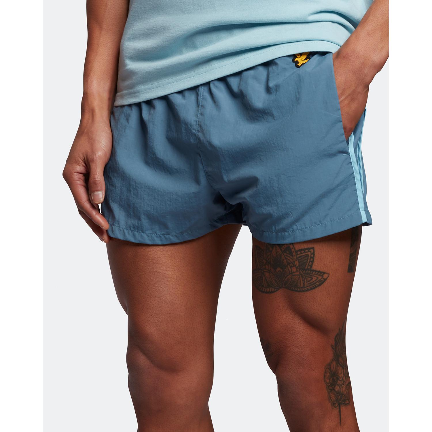 LYLE & SCOTT  badeshorts aus seitichem mesh ye & scott 