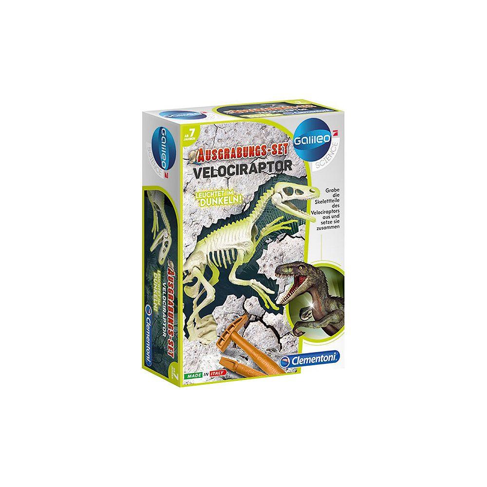 Clementoni  Ausgrabungsset Velociraptor Fluorescent 