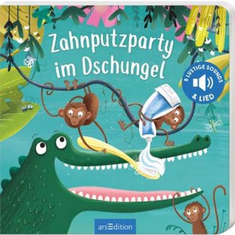 Zahnputzparty im Dschungel Mühl, Joschi; Shuttlewood, Craig (Illustrationen) Couverture rigide 