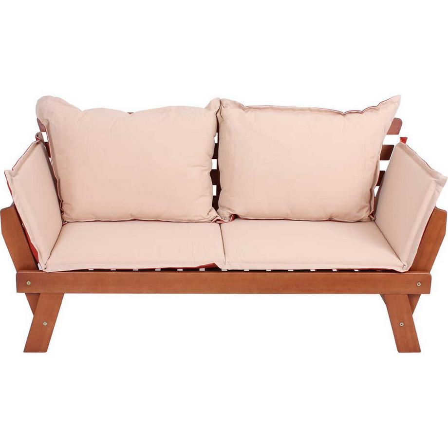 mutoni Panchina da giardino Fortuna in eucalipto naturale 195  