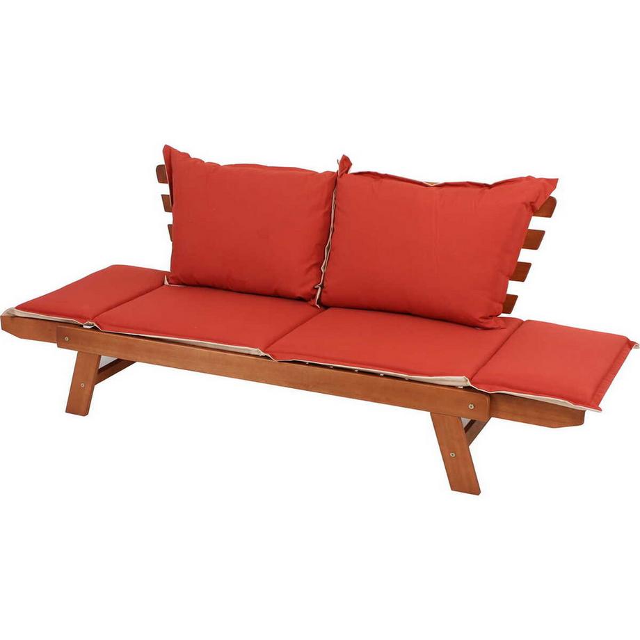 mutoni Panchina da giardino Fortuna in eucalipto naturale 195  