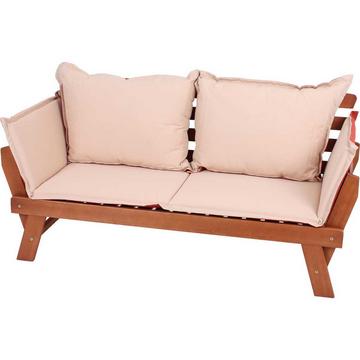 Banc de jardin Fortuna en eucalyptus naturel 195