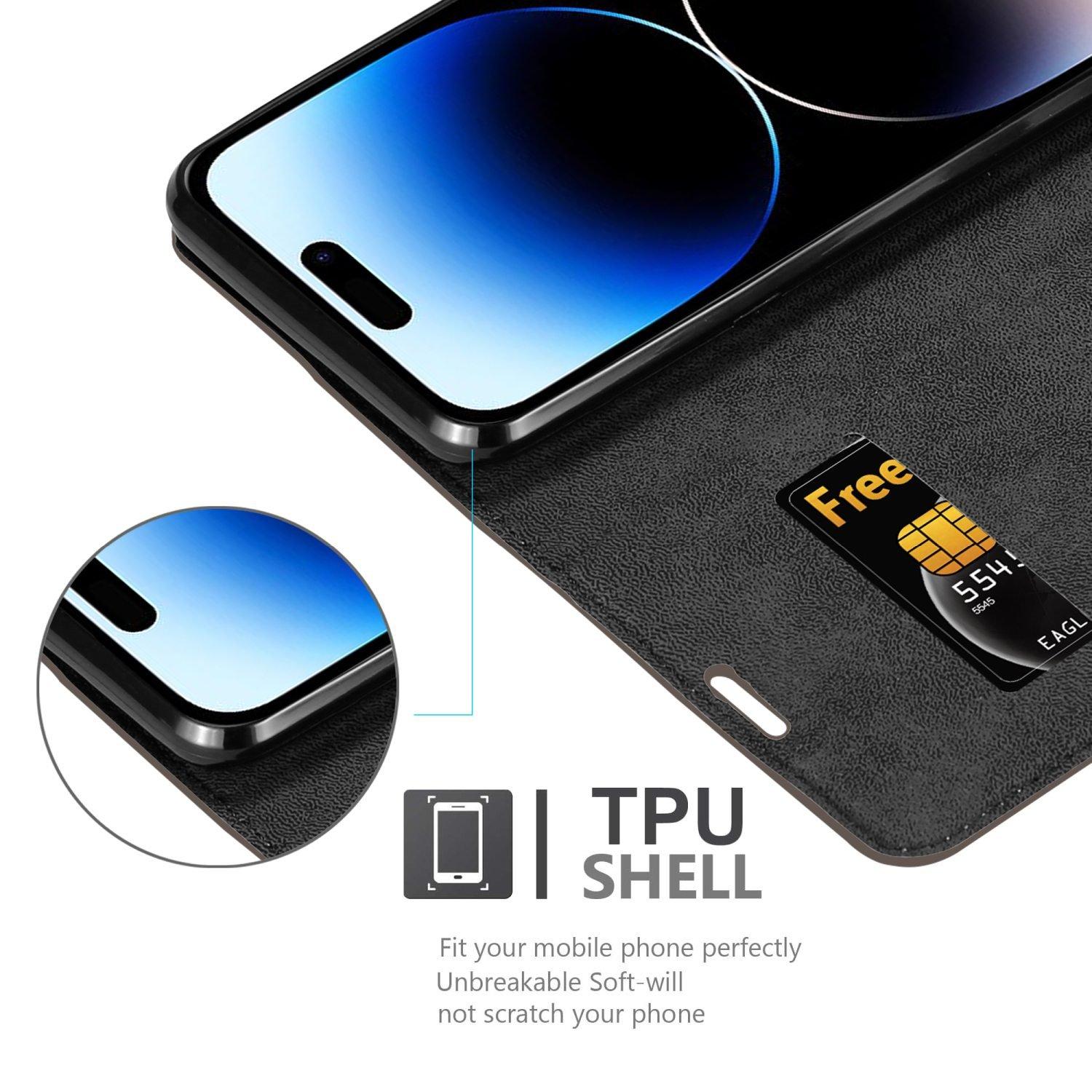 Cadorabo  Hülle für Apple iPhone 14 PRO MAX Magnetverschluss, Kartenfach 