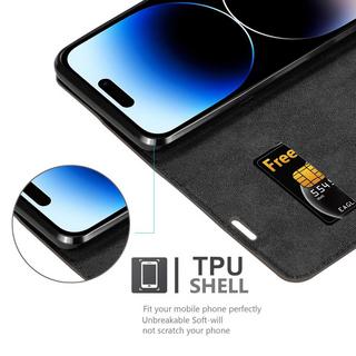 Cadorabo  Hülle für Apple iPhone 14 PRO MAX Magnetverschluss, Kartenfach 