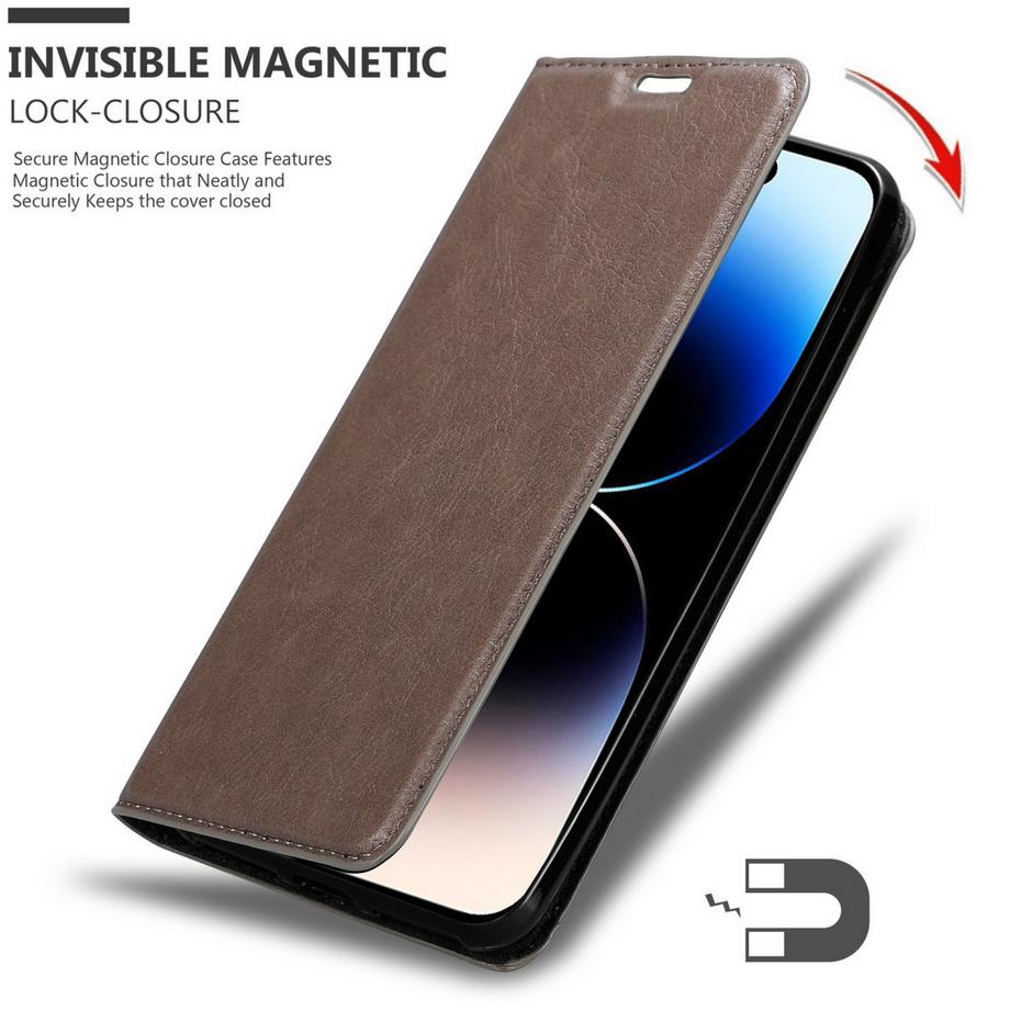 Cadorabo  Hülle für Apple iPhone 14 PRO MAX Magnetverschluss, Kartenfach 