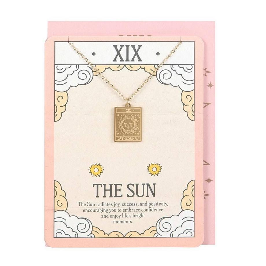 The Sun Tarocco Collana E Carta