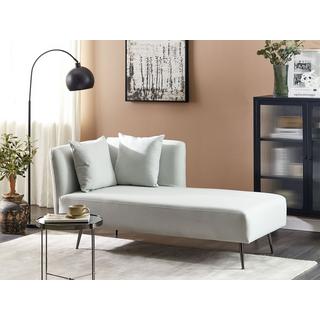 Beliani Chaise longue côté gauche en Polyester Moderne RIOM  