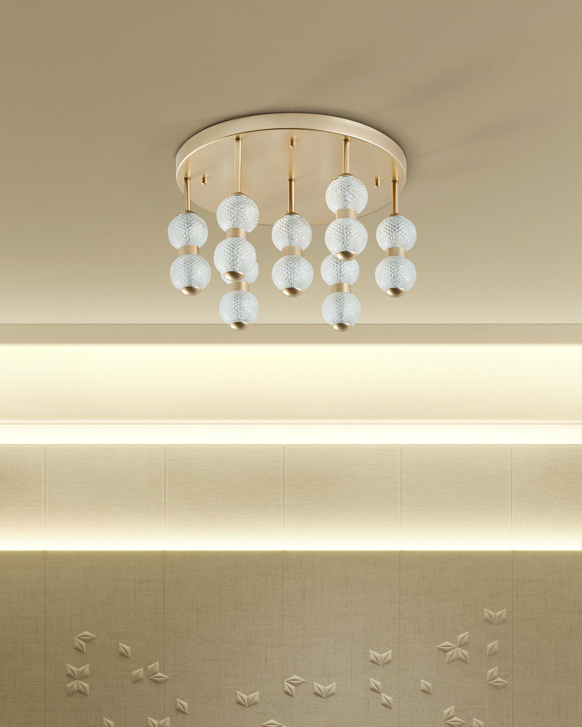 Beliani Lampadario en Ferro Glamour YOWAKA  