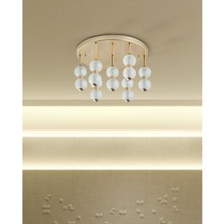 Beliani Lampe suspension en Métal Glamour YOWAKA  