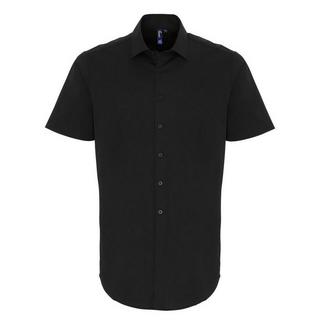 PREMIER  Chemise à manches courtes en popeline extensible 