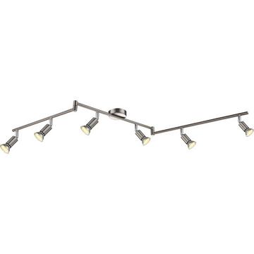 Plafoniera nichel opaco 6xGU10 LED