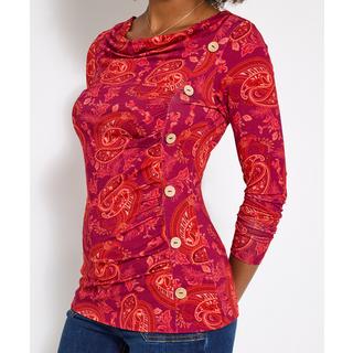 Joe Browns Langarmshirt Paisley-Print Knopfdetails  