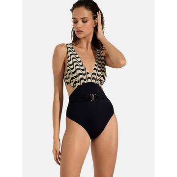 Costume da bagno monokini preformato in un unico pezzo senza ferretti Iceland