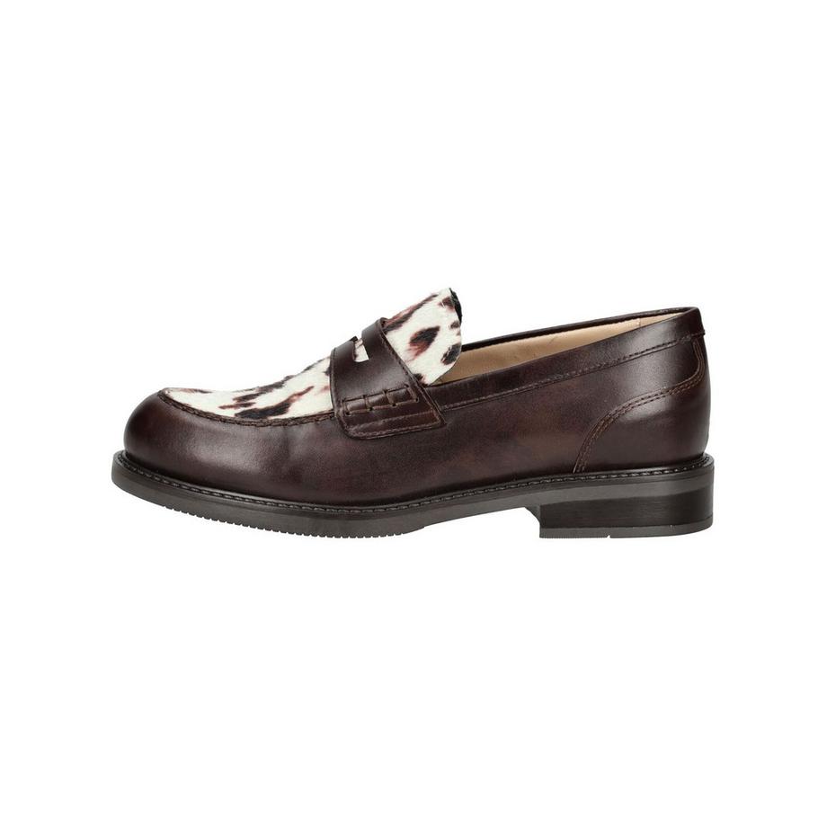 Nero Giardini Babouche en cuir avec panneau imprimé animal  