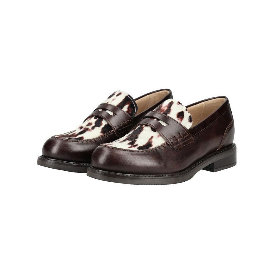 Nero Giardini Babouche en cuir avec panneau imprimé animal  