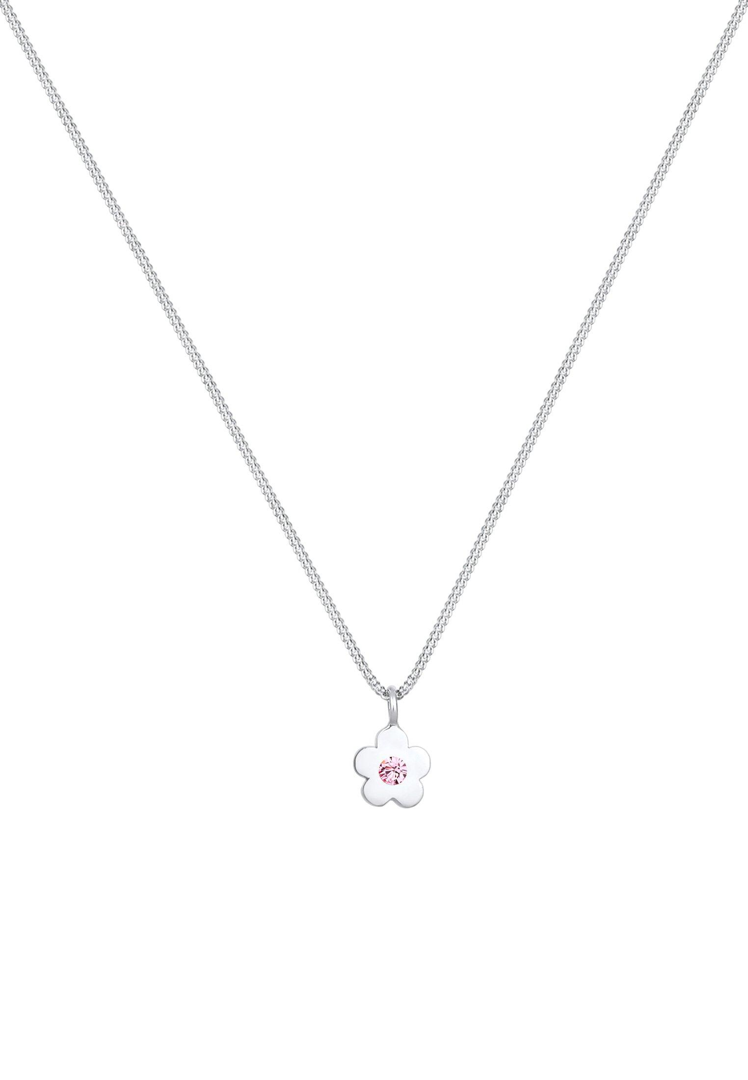 Elli  Halskette Kinder Blume Kristalle 
