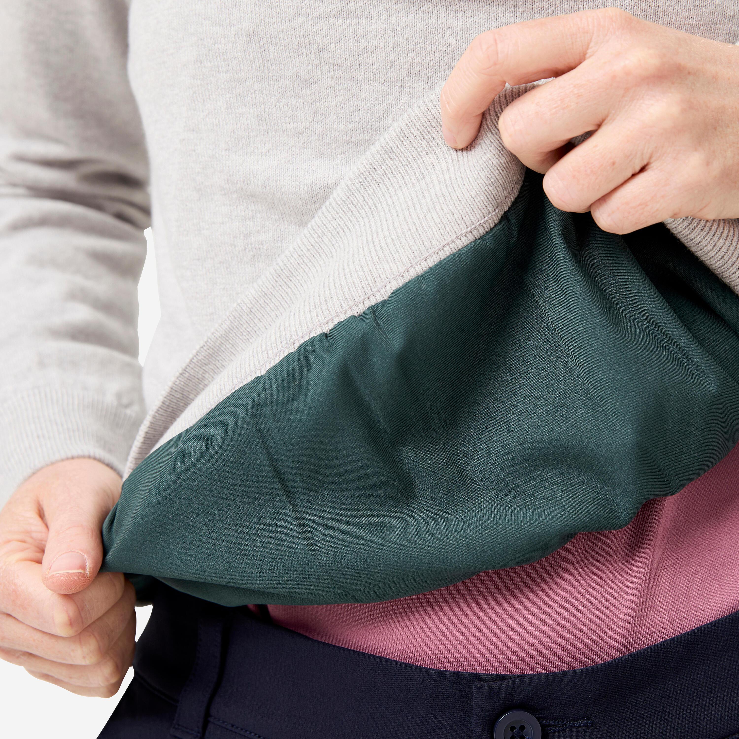 INESIS Golf Winddichter Baumwollpullover Stehkragen  