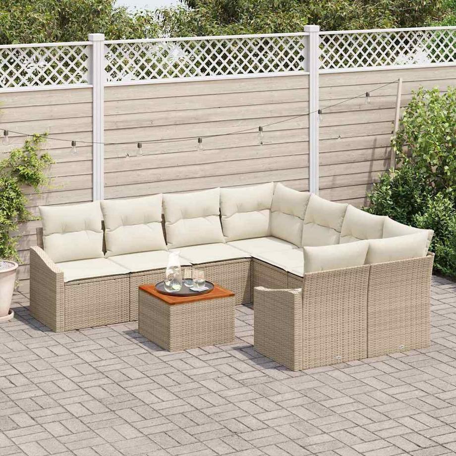 VidaXL Garten-sofa poly-rattan  