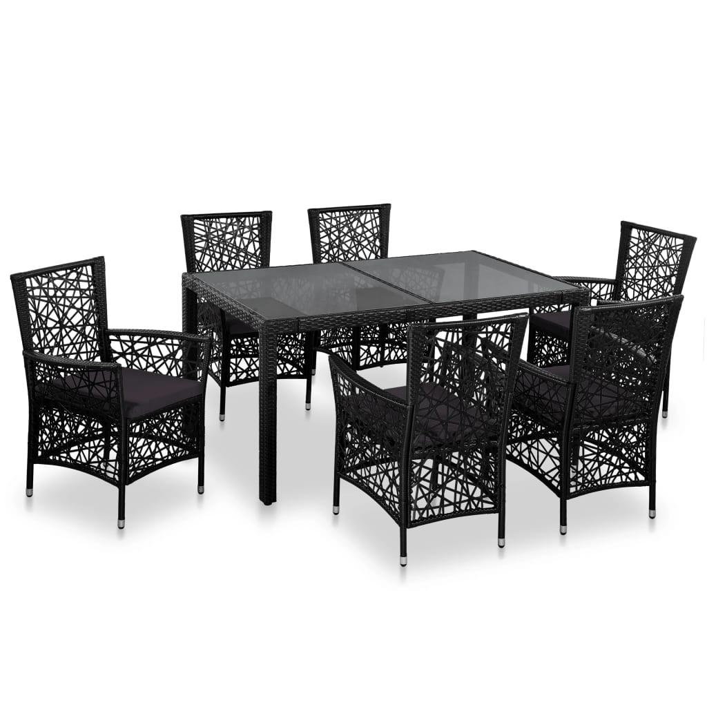 VidaXL set da pranzo Polirattan  