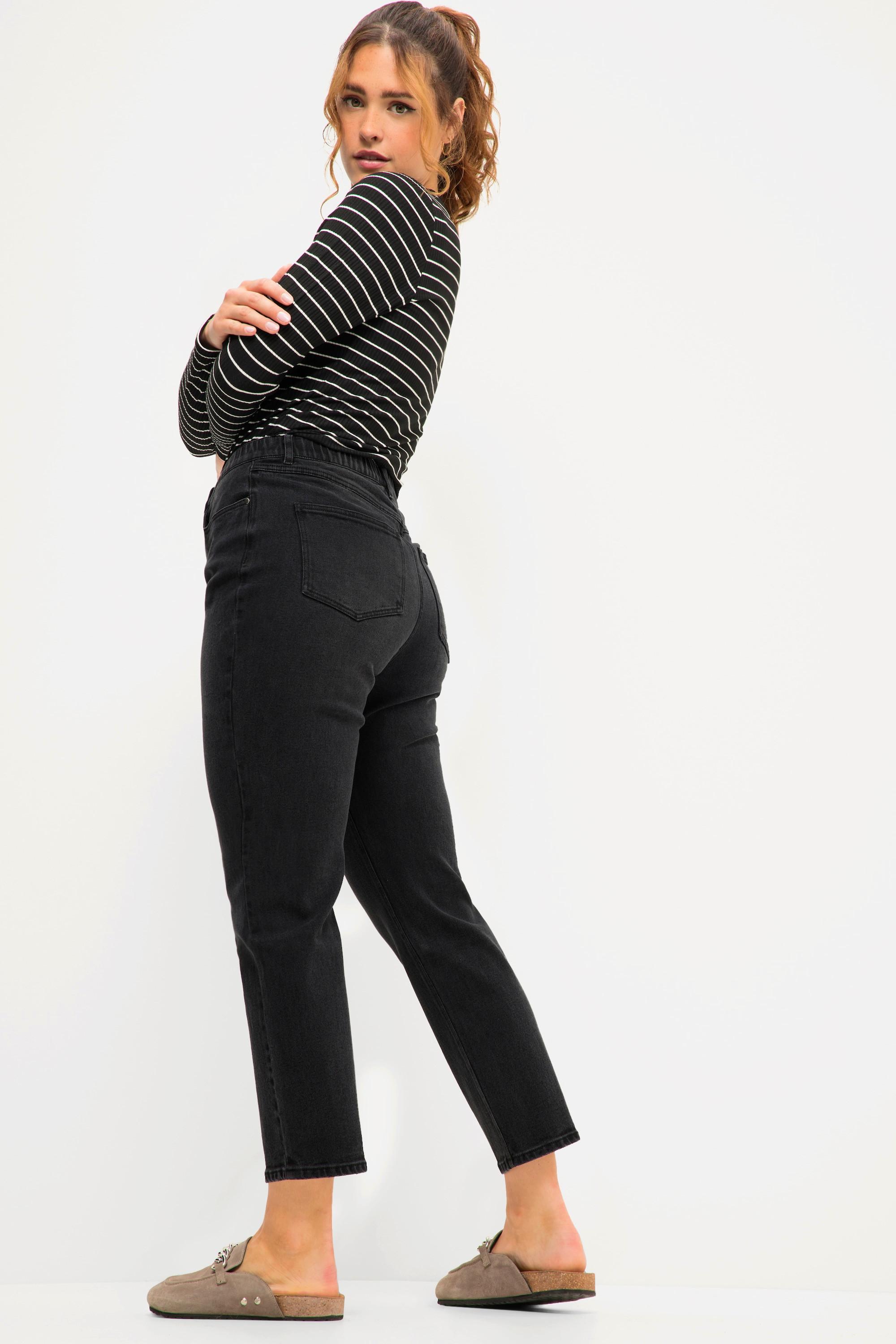 Studio Untold  Mom-Jeans, wide Legs, 5-Pocket, Elastikbund 