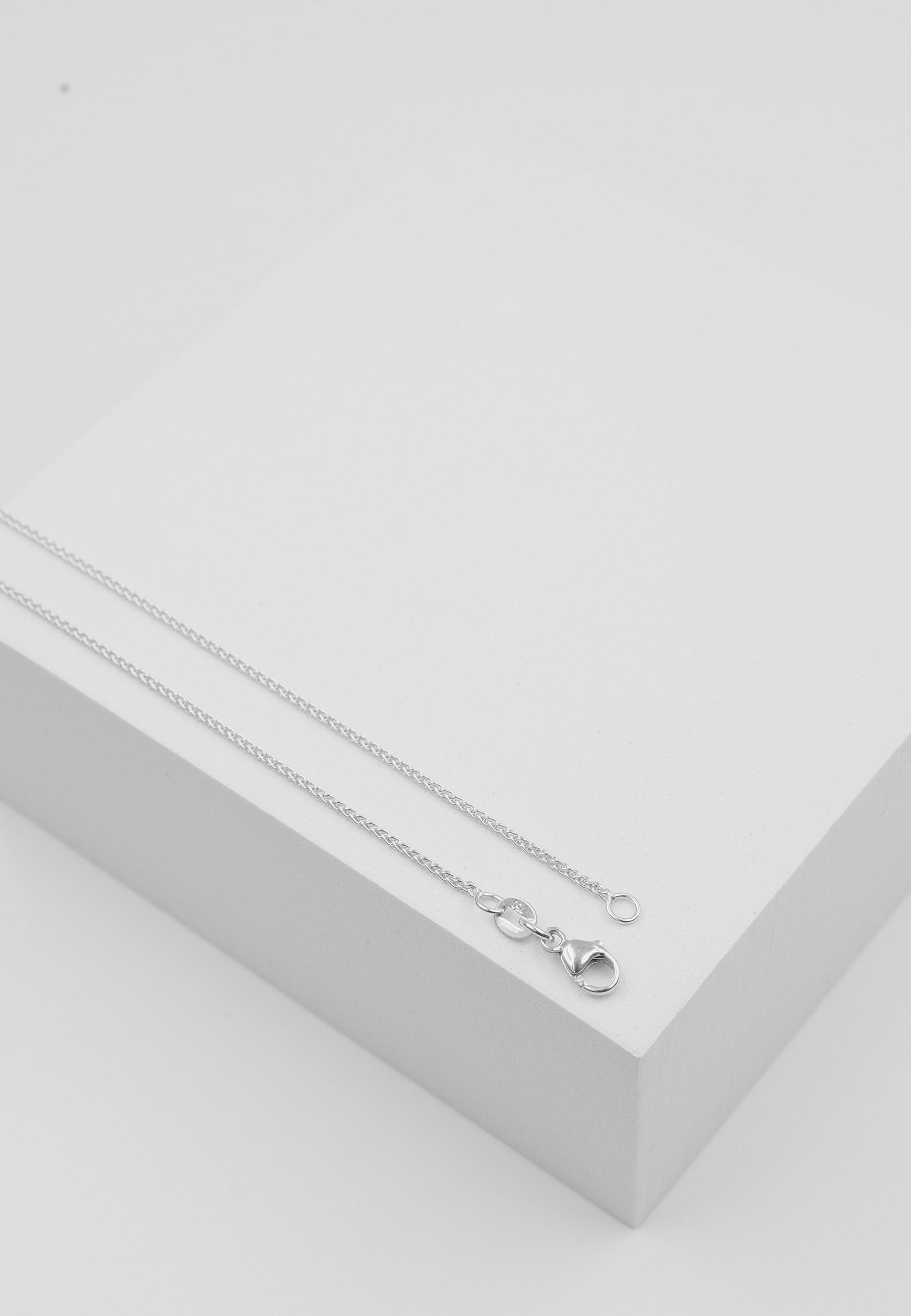 MUAU Schmuck  Collier Zopf Weissgold 750, 1.2mm, 60cm 