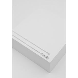 MUAU Schmuck  Collier Zopf Weissgold 750, 1.2mm, 60cm 