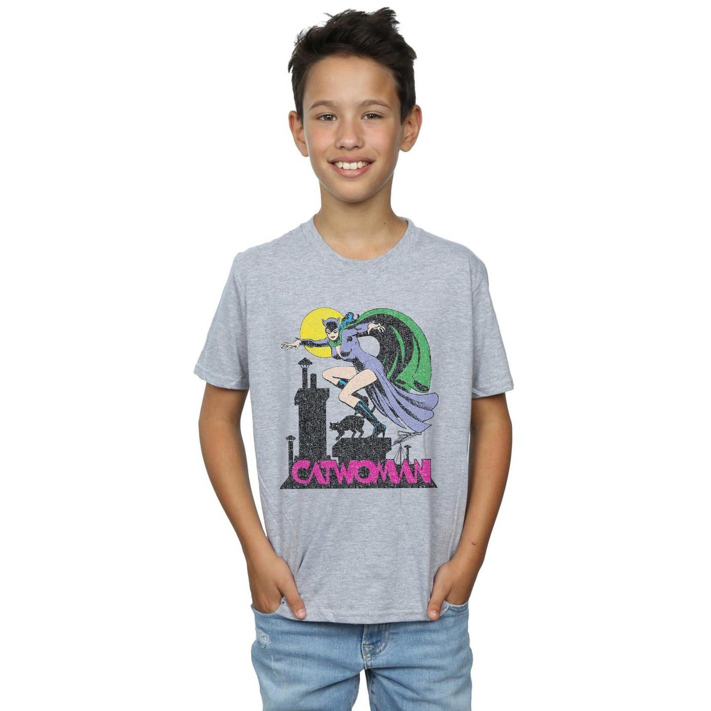 DC COMICS  Catwoman Crackle Logo TShirt 