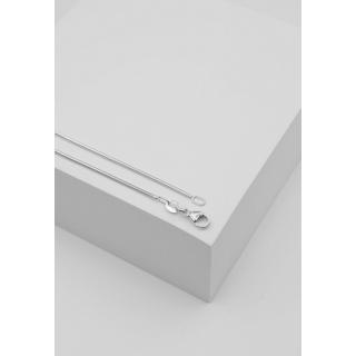 MUAU Schmuck  Collier Schlange Weissgold 750, 1.3mm, 38cm 