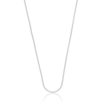 Collier serpent or blanc 750, 1.3mm, 38cm