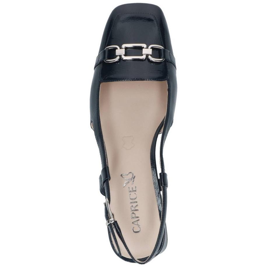 CAPRICE Escarpins Slingback avec élément métallique décoratif  