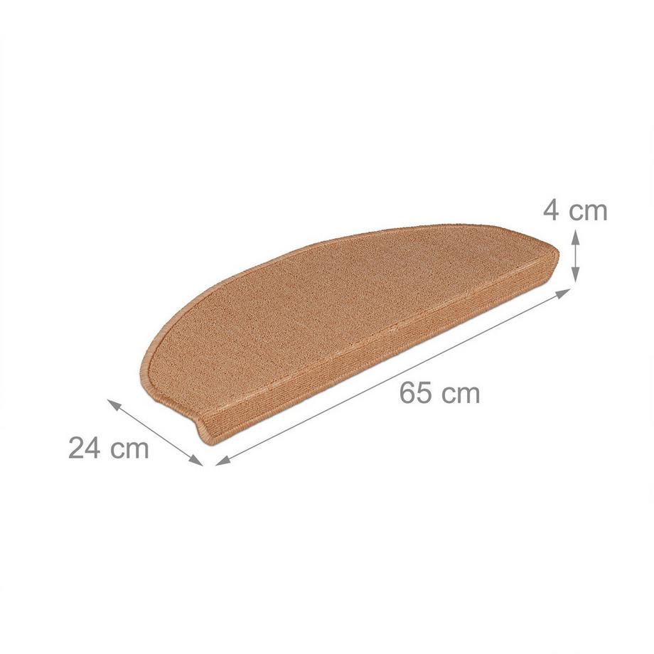 Northix Set di gradini arrotondati per scale, confezione da 15  