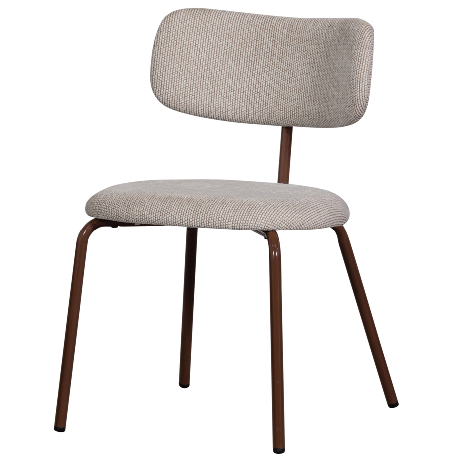 Chaise de salle à manger Travis blanc cassé