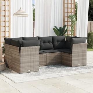 VidaXL set divano da giardino Polirattan  