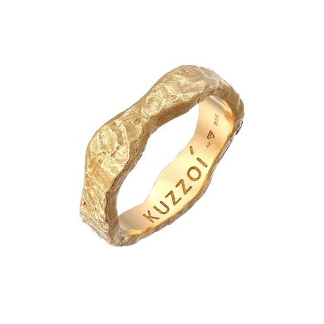 Kuzzoi  Ring  Bandring Organic Struktur 925 Silber 