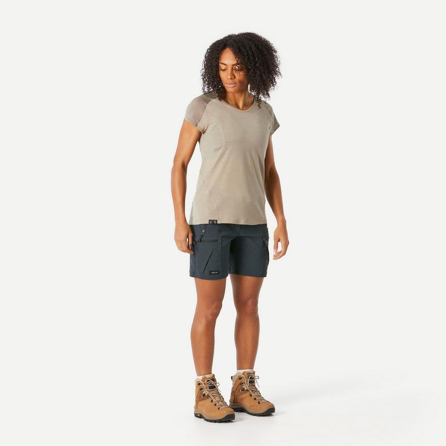 FORCLAZ  Pantaloncini da trekking donna MT500 regular fit sintetico 