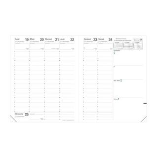 Quo Vadis Quo Vadis - Terminkalender - 2025 - Pre 777 - Die Woche Planning - Französisch - Club - Grün - Dez/Dez - 21x27 cm - Clairefontaine-Papier Weiß - Hergestellt in Frankreich  