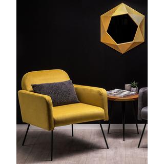 Beliani Sessel aus Samtstoff Modern NARKEN  