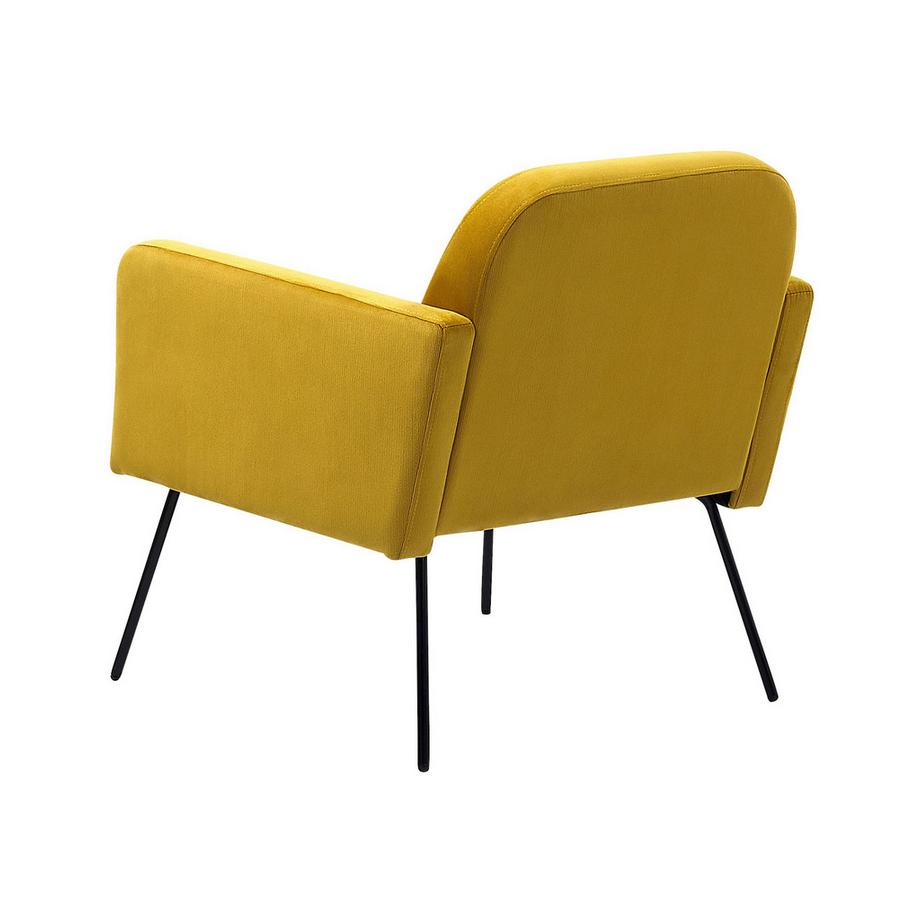 Beliani Fauteuil en Velours Moderne NARKEN  
