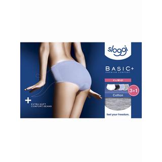sloggi Basic+ Midi Slips Lot de 4  