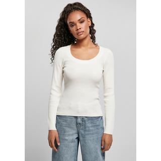URBAN CLASSICS Donna Wide Neckline Pullover  