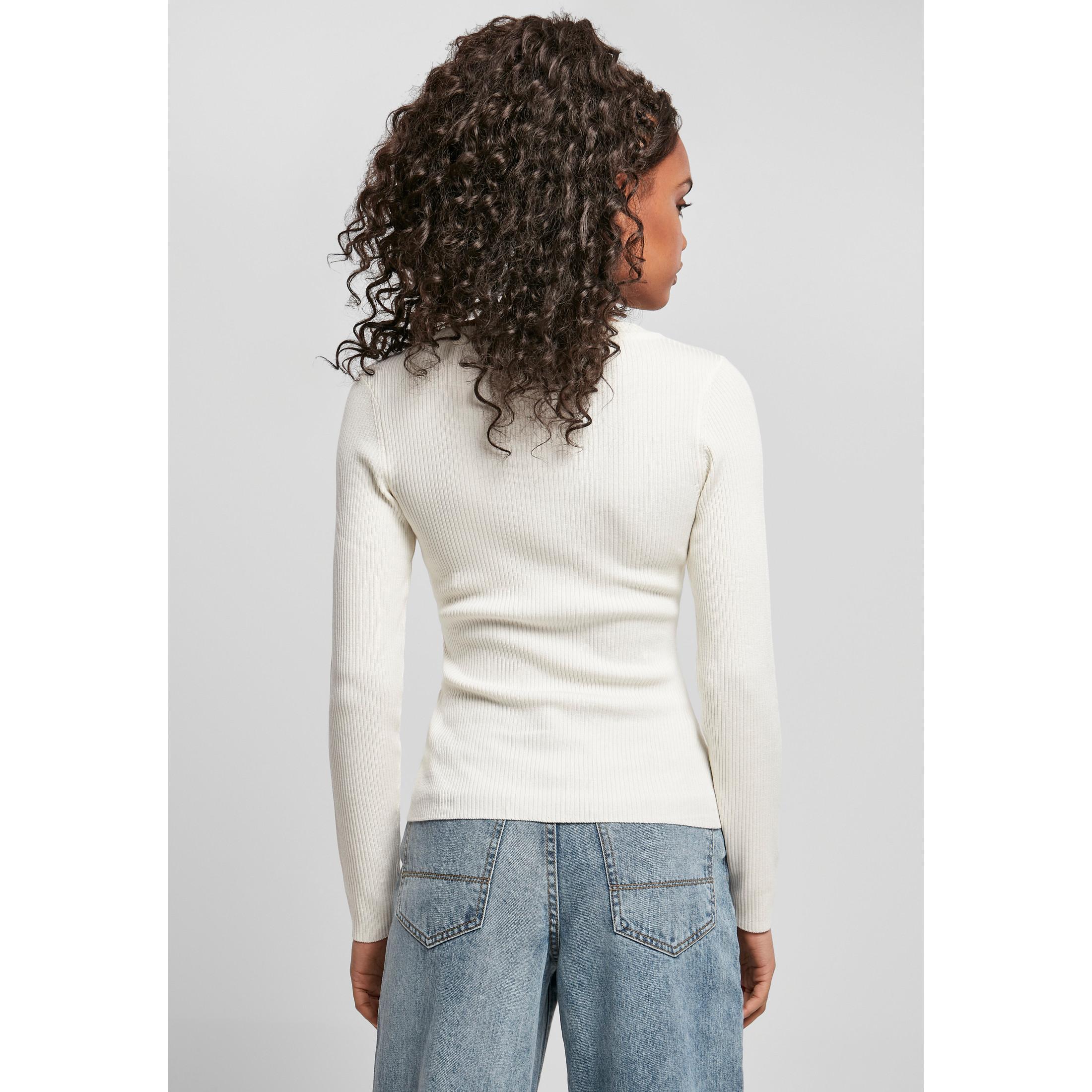 URBAN CLASSICS Donna Wide Neckline Pullover  