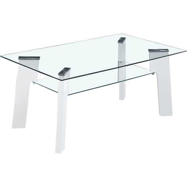 mutoni Couchtisch Sicherheitsglas weiss 110x80  