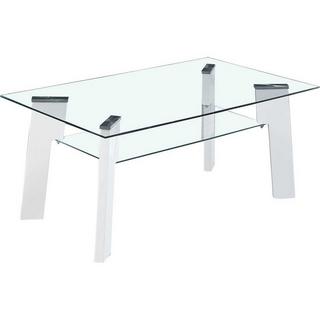 mutoni Couchtisch Durello Glas weiss 110x60  