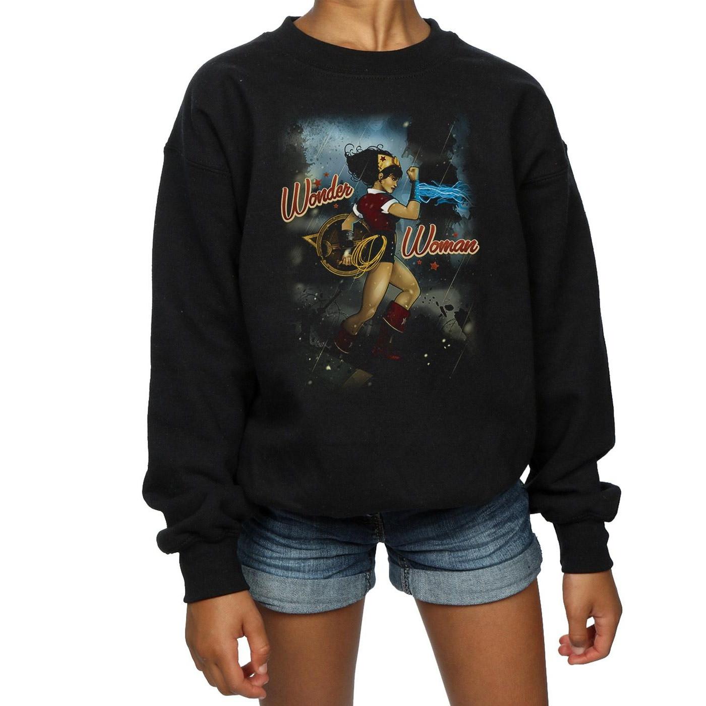 DC COMICS  Wonder Woman Bombshell Cover Sweatshirt 