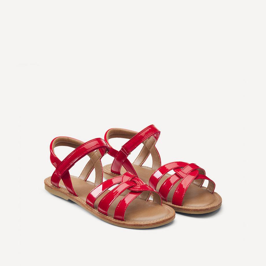 Sandales à brides croisées à scratchs