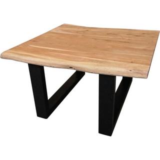 mutoni Table basse Unikat antikfinish noir 80x80  