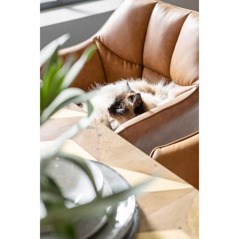 mutoni Armlehnstuhl Thinktank Braun  